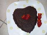 Brownie en forme de coeur