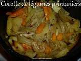 Cocotte de légumes printaniers rôtis au four