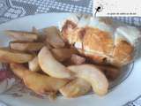 Roti de dinde au roquefort & poires