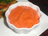 Sauce au poivron rouge et mayonaise diététique/recette Algérienne