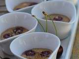 Cafés gourmands : mini clafoutis tout coco aux cerises