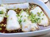Filets de Merlu cuit doucement au four, gingembre et tamari