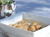 Gratin de cerfeuil tubéreux et de jeunes navets, béchamel express au kuzu