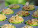 Petits cakes à la courgette, fromage de chèvre et pignons (sans gluten)