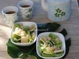 Salade de pomelo, kiwi et chou de Bruxelles