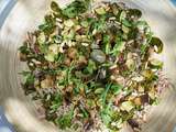 Salade de sarrasin au pistou et légumes rôtis