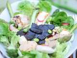 Salade folle de printemps aux dernières truffes, vinaigrette au cacao
