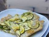 Tarte rustique à l’origan et aux premières courgettes (sans gluten, ni caséine de lait)