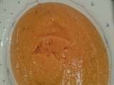 Soupe potiron-lentilles corail