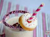 Mini donuts au four et milkshake mangue-grenade {Foodista Challenge #6}