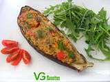 Aubergine Farcie aux Céréales & au Poivron