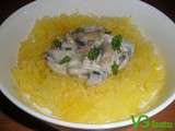 Courge Spaghetti aux Champignons