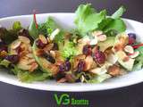 Salade Avocat, Cranberries & Amandes