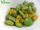Salade de Fèves au Cumin & Poivron Jaune Grillé