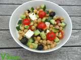 Salade Pois Chiche, Concombre, Tomate, Olive & Féta