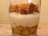 Verrine Pomme, Fromage Blanc & Pain d'Epices