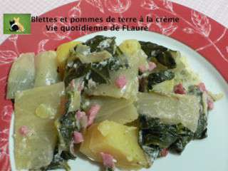 Blettes et pommes de terre à la crème