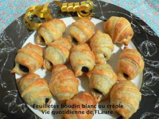Feuilletés boudin blanc ou créole
