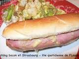 Hot-dog bacon et Strasbourg