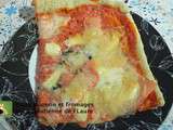 Pizza saumon et fromages