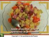 Salade de pommes de terre agrémentée de jambonneau
