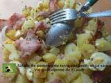 Salade de pommes de terre aux œufs et sa sauce