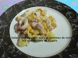 Salade endive, thon, maïs et pommes de terre