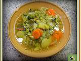 Soupe, brocoli - carotte - poireau, non mixée