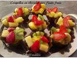 Coupelles de chocolat aux fruits frais | Virg & ses Délices