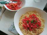 Spaghetti 5 céréales aux tomates fraîches