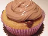 Cupcakes amandes, topping Nutella