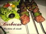 Barbecue : brochettes de viande
