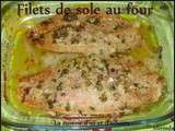 Filets de sole au four