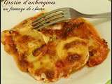 Gratin d'aubergines au fromage de chèvre