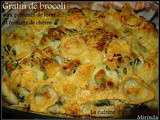 Gratin de brocoli aux pommes de terre et fromage de chèvre