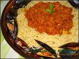 Moules aux spaghettis recette facile
