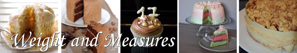 Recettes de Weight and Measures