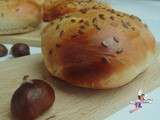 Pains burgers à la farine de châtaigne
