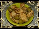 Filet de poulet frit aux olives