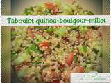 Taboulet quinoa/boulgour/millet