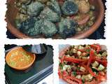 Tajine de légumes aux boulettes à la plancha