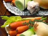 Bouillon de volaille et bouillon de légumes