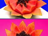 Sculpture de Légume: Comment Faire Rapidement une Fleur en Papaye