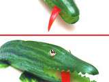 Sculpture de Légume: Comment Faire un Crocodile en Concombre