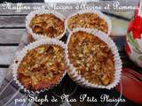 Muffins aux Flocons d'Avoine et Pommes par Nos p'tits Plaisirs