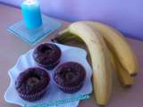 Muffins Bananes-Cacao-Pépites