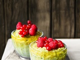Riz au lait au matcha