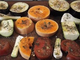 Légumes variés confits à l’huile d’olive au four