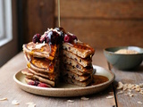 Pancakes moelleux aux farines de teff, châtaigne et coco