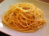 Spaghettis aux échalotes caramelisées et au comté